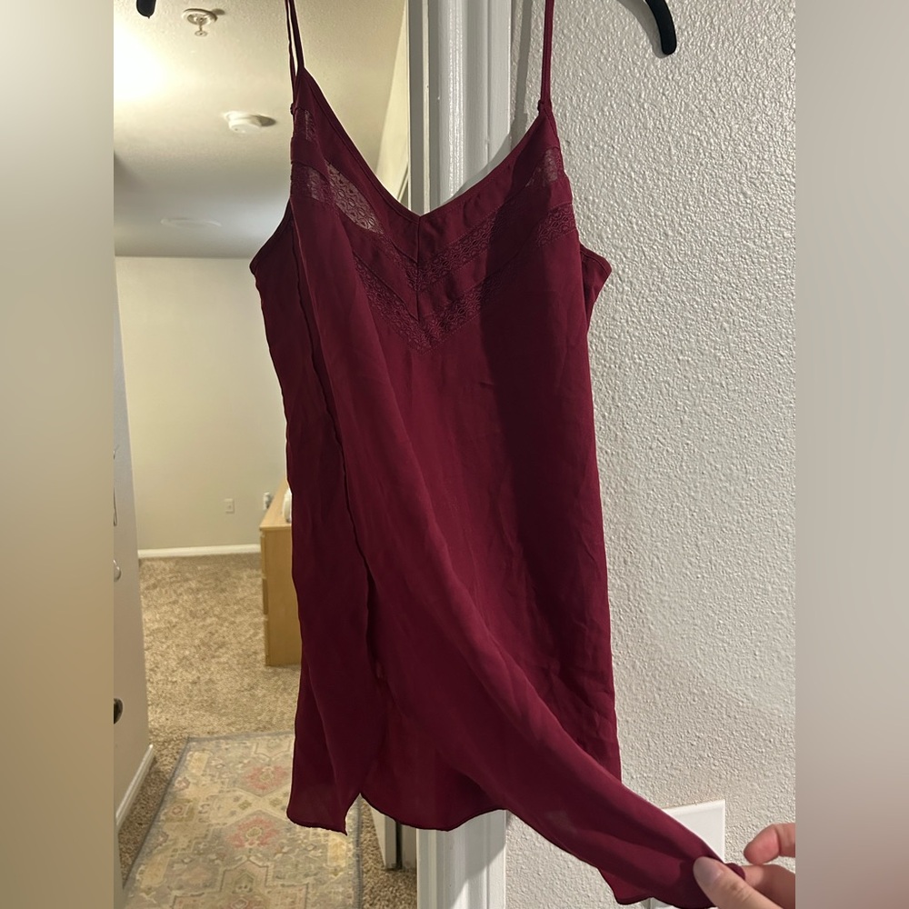 Maroon tank top